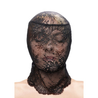 NS Novelties Fetish & Fashion Lace Hood | Zwart