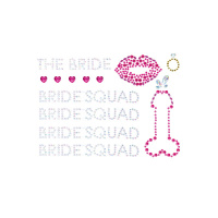 Leg Avenue Bride Squad Bodyjewels Sticker | Meerkleurig