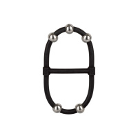 CalExotics Steel Beaded Dual Silicone Maximizer | Zwart