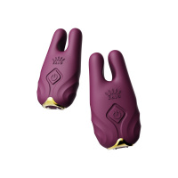 Zalo Nave Vibrating Nipple Clamps | Paars