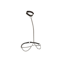 CalExotics Euphoria Collection Plus Size Chain Halter/Collar & Leash | Zwart