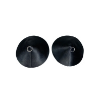 Kinky Diva PU Leather Nipple Covers Ring | Zilver