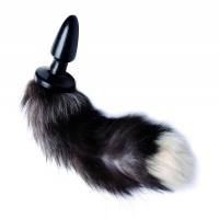 TAILZ - Fox Tail Anaalplug - Zwart/Wi