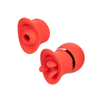 CalExotics French Kiss Suck & Play Interchangeable Set | Rood