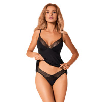Bella Rou - Set Top & String - Zwart