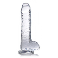 Jock C-Thru Transparante Dildo - 21 cm.