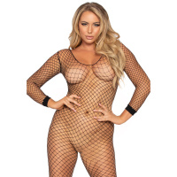 Leg Avenue Long Sleeves Bodystocking | Zwart