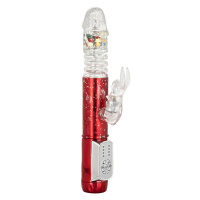 CalExotics Naughty Bits Cumball Machine Thrusting Jack Rabbit Vibrator | Rood