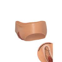 Hidden Desire Alter Ego Open Vagina Brief Low Waist | Lichte huidskleur