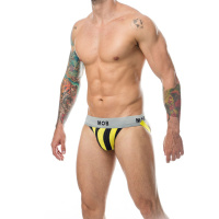 MOB Eroticwear Stripe Classic Jock | Geel