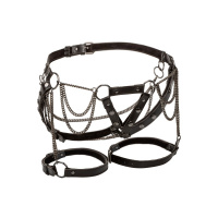 CalExotics Euphoria Collection Thigh Harness With Chains | Zwart