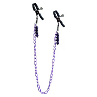 CalExotics Nipple Play Purple Chain Nipple Clamps | Paars