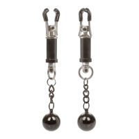 CalExotics Nipple Grips Weighted Twist Nipple Clamps | Zilver