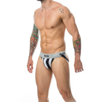 MOB Eroticwear Stripe Classic Jock | Wit