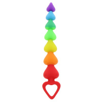 ToyJoy Anal Play Rainbow Heart Beads | Regenboog