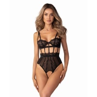 Obsessive – Bodysuit Open Crotch – Zwart