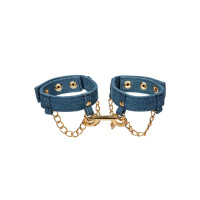 CalExotics Ride 'em Premium Denim Collection Ankle Cuffs | Blauw