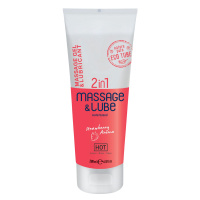 HOT Massage & Glide Gel 2in1 | Aardbei