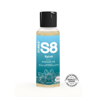 S8 Massage Oil 125ml | French Plum en Egyptian Cotton