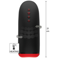 Hidden Desire Fusion X Beaded Tongue Masturbator | Zwart