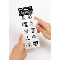 Secret Play Kinky Chic Temporary Tattoo | Zwart