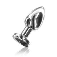 ToyJoy Buttocks Vibrating Metal Buttplug L | Zilver