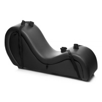 Kinky Seks Sofa Met Boeien en Positie Kussens - Zwart