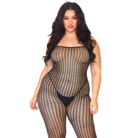 Leg Avenue Seamless Crochet Bodystocking | Zwart