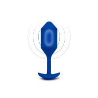 B-Vibe Vibrating Snug Plug 4 | Blauw