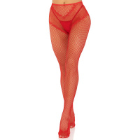 Leg Avenue Crotchless backseam tights | Rood