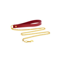 Taboom Bondage in Luxury Chain Leash | Rood