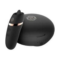 Rosy Gold – Licking Stimulator met Luxe Oplaadcase – Zwart