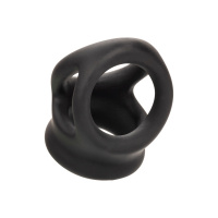 CalExotics Alpha Liquid Silicone Dual Cage & Ring | Zwart