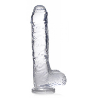 Jock C-Thru Transparante Dildo - 25 cm.