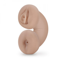 M for Men - Soft and Wet Double Trouble Masturbator Glow in the Dark