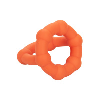 CalExotics Alpha Liquid Silicone All Star Ring | Oranje