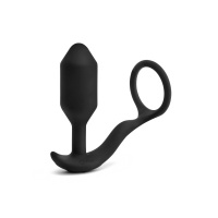 B-Vibe Vibrating Snug & Tug M | Zwart