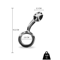 Playhouse Steel Pleasure Fine Stimulation Plug - S | Zilver