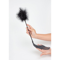 Secret Play Feather Tickler & Whip | Zwart
