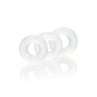 CalExotics Set of 3 Silicone Stacker Rings | Transparant