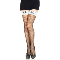 Leg Avenue Industrial Net Thigh Highs | Zwart