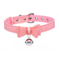 Golden Kitty Collar Met Kattenbelletje - Roze