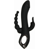 Evolved - Trifecta Rabbit Vibrator - Zwart