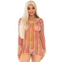 Leg Avenue Zigzag multicolour mini dress | Meerkleurig