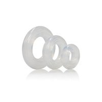 CalExotics Premium Silicone Ring Set | Transparant