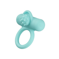 CalExotics Silicone Rechargeable Nubby Lover’s Delight | Aqua