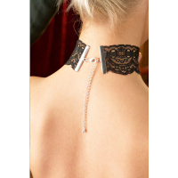 Kanten halsband - Zwart