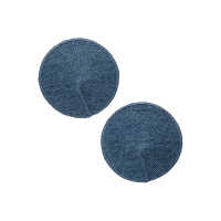 CalExotics Ride 'em Premium Denim Collection Round Pasties | Blauw