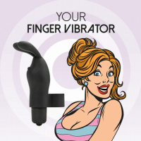 Vinger Vibrator Magic - Zwart