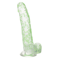 CalExotics Naughty Bits I Leaf Dick Glow-In-The-Dark Weed Leaf Dildo | Glow in the dark